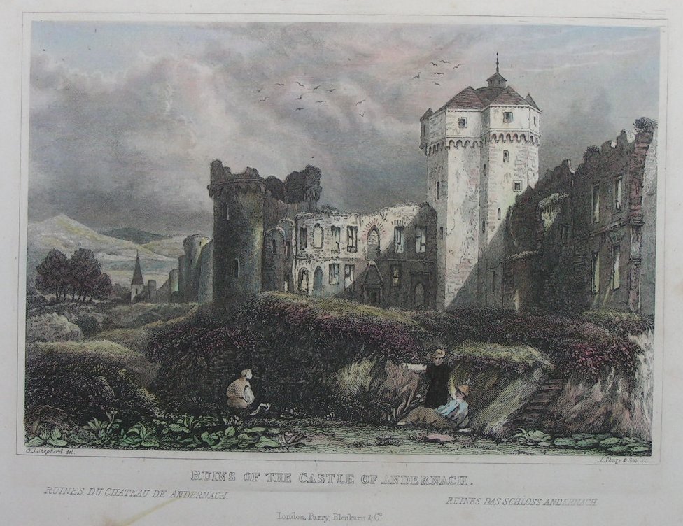 Print - Ruins of the Castle of Andernach - Shury